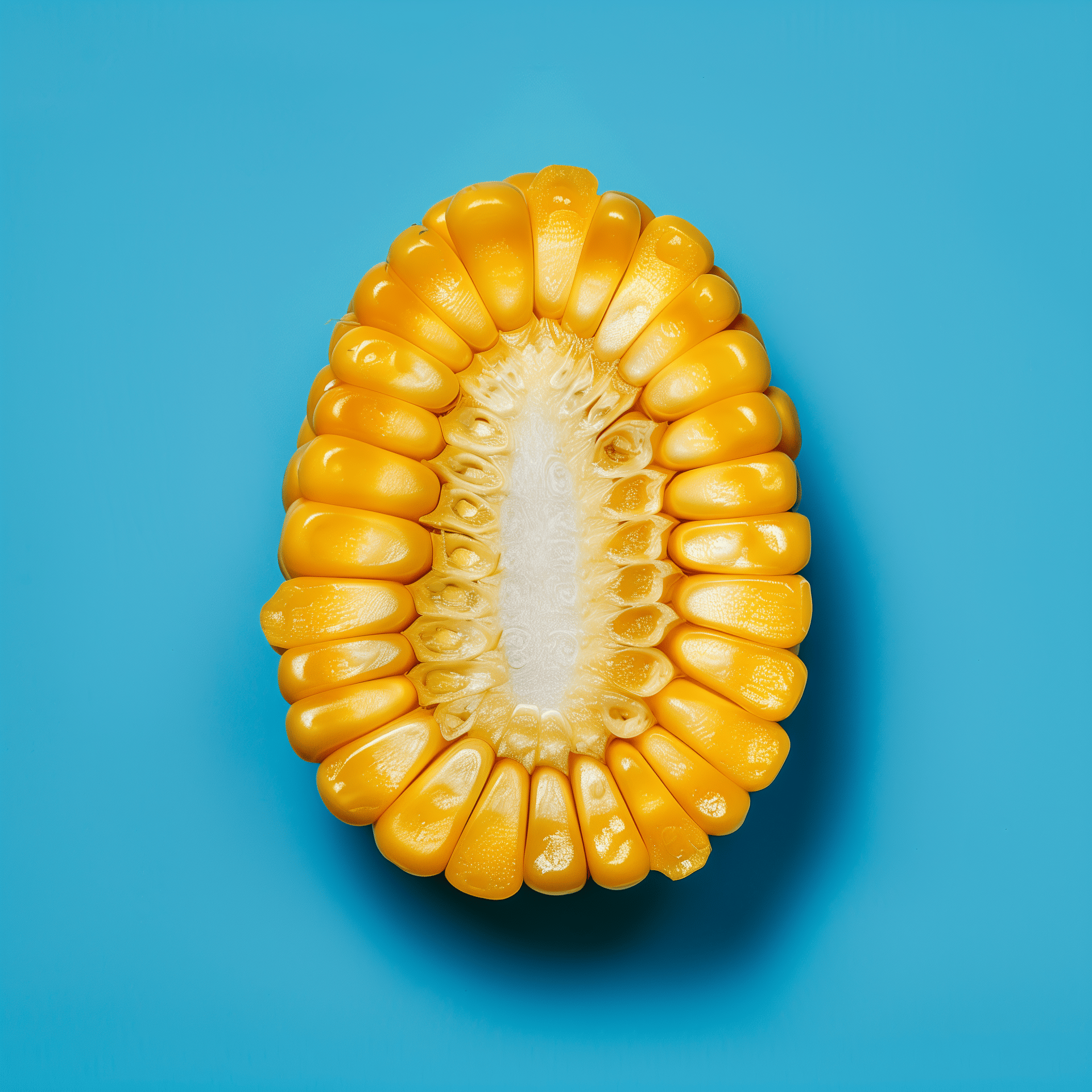 Close-up of a corn slice