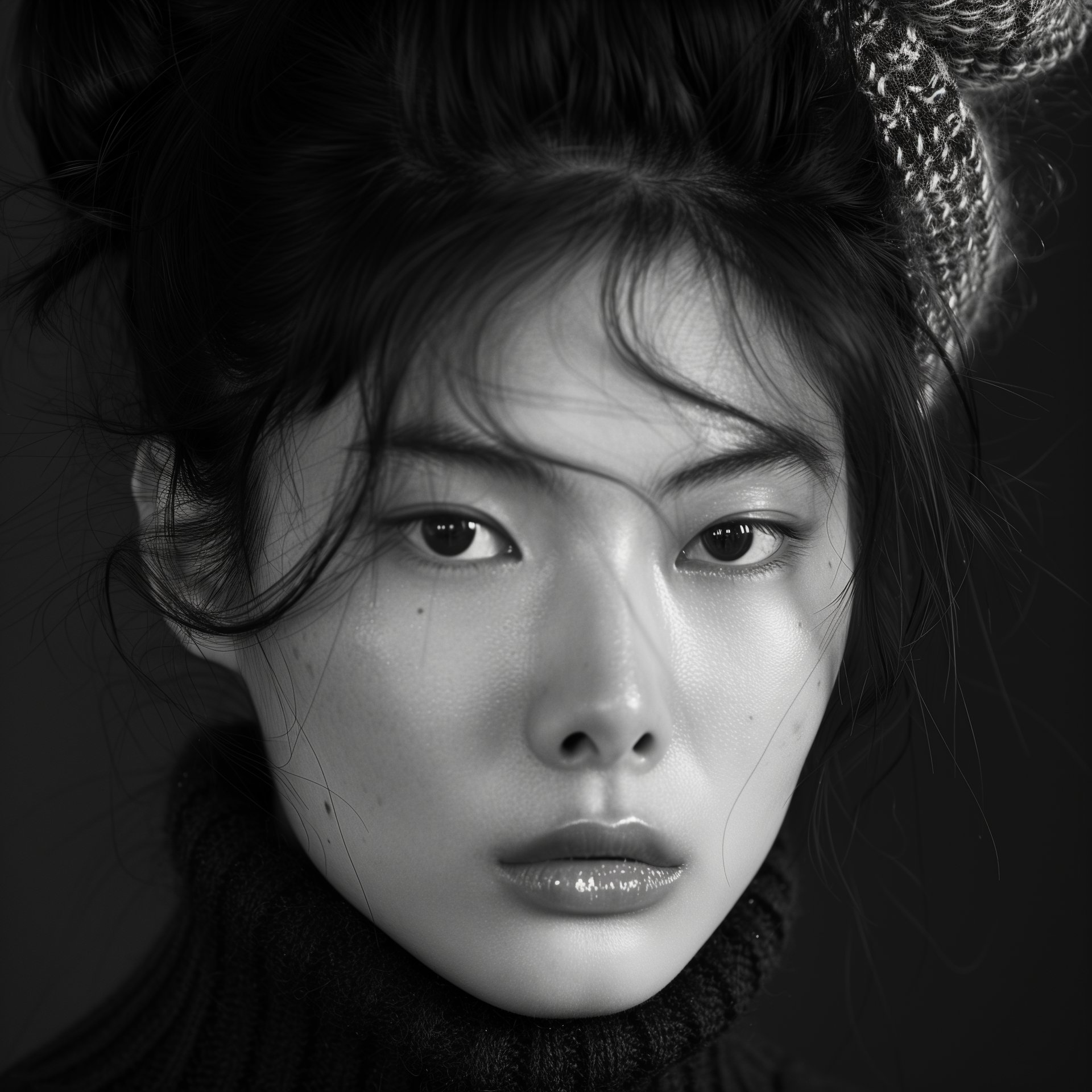 vintage una fotografía en blanco y negro del estilo Gyeongseong