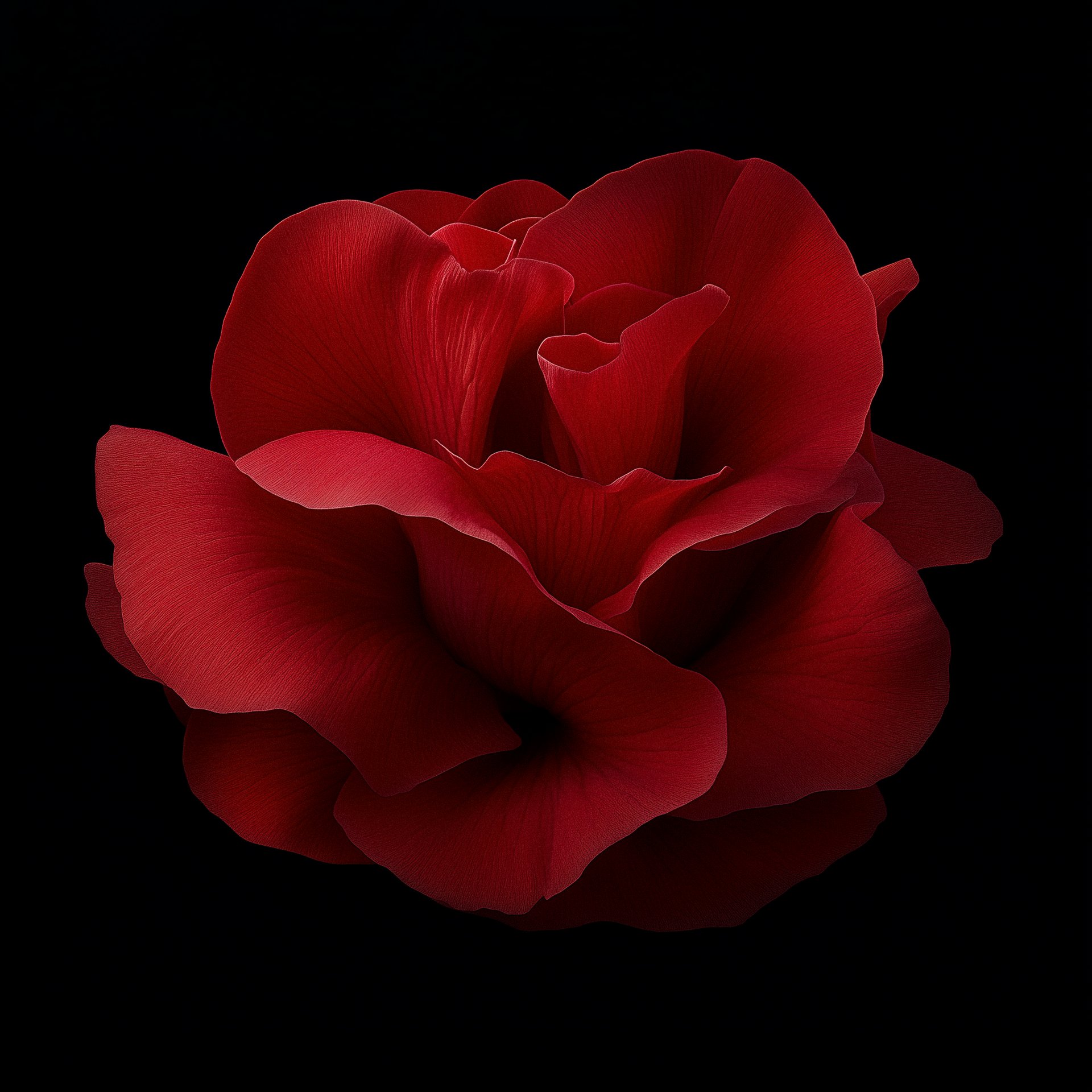 Crimson Rose Bloom
