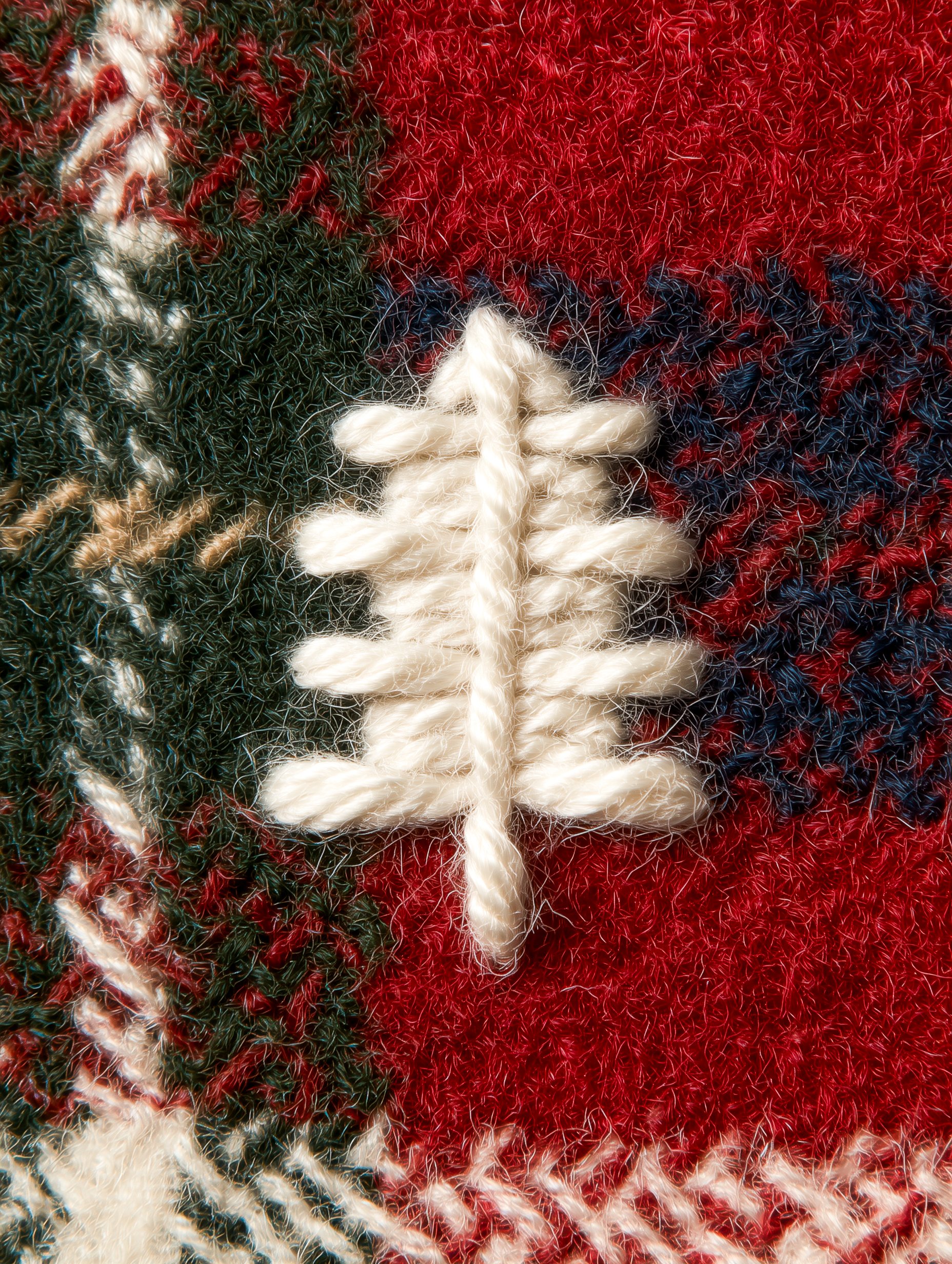 Embroidered Wool Tree