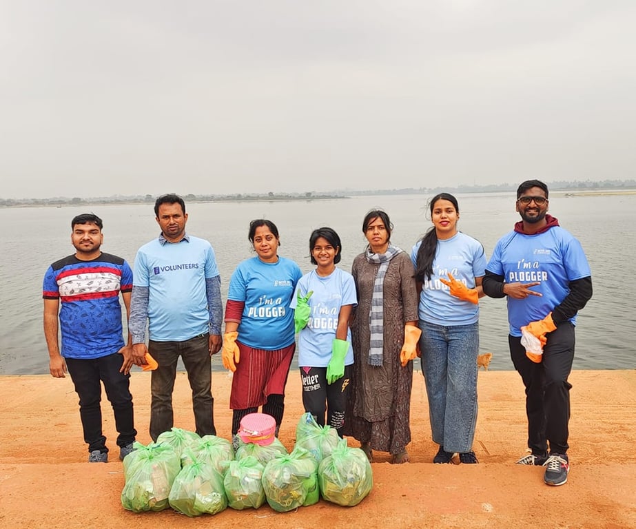 Plogging at Cuttack Bali Jatra ground