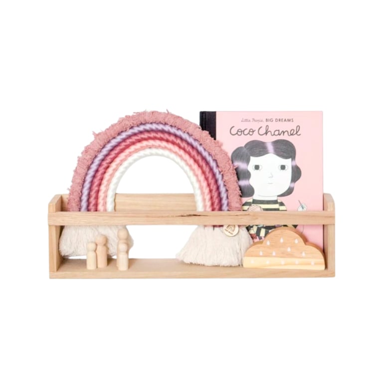 Jemmervale Designs Book Shelf American Oak Satin - Montessori Product