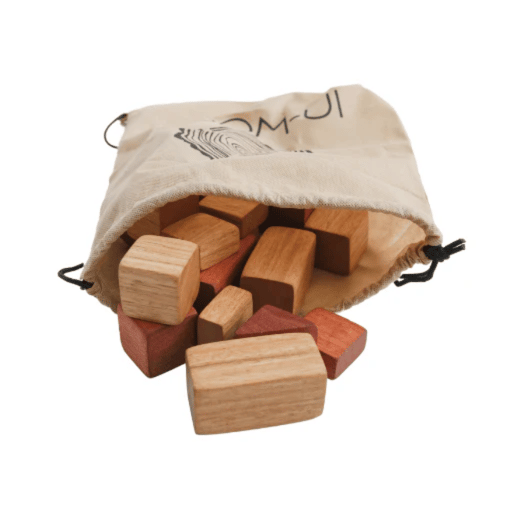 in-wood Bag of Blocks - Montessori Product