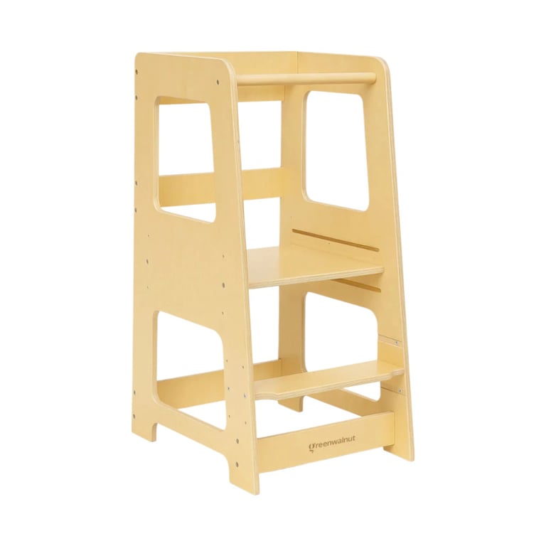 Green Walnut Toddler Tower