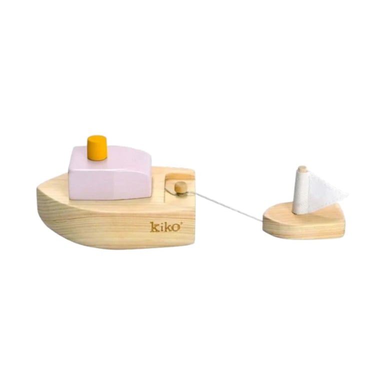 Kiko+ Ofune Wind-Up Boat Lavender - Montessori Product