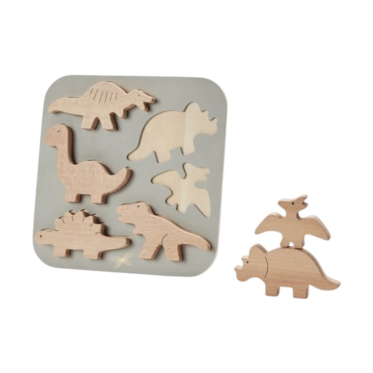 Astrup Wooden Puzzle Dinosaurs - Montessori Product