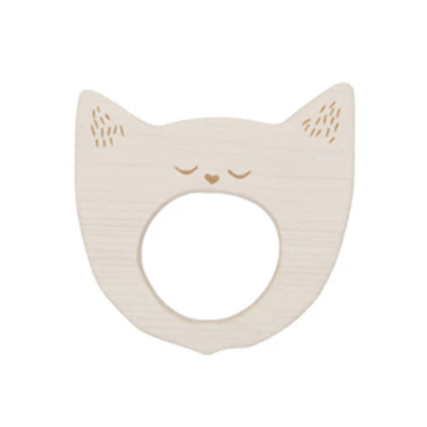 Wooden Story Soother Yawning Cat - Montessori Product