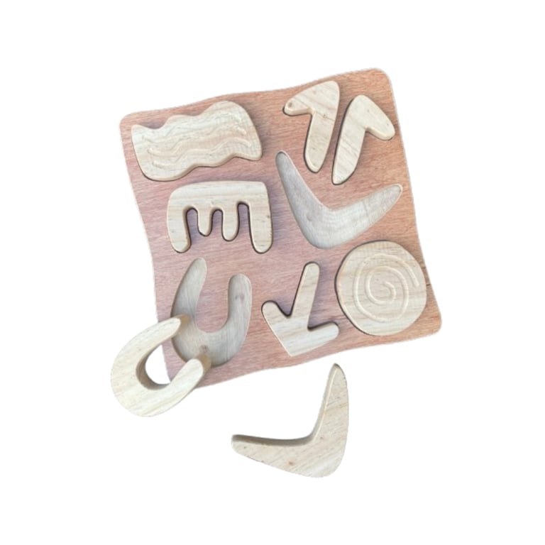 Education National Aboriginal Symbols Puzzle - Montessori Product