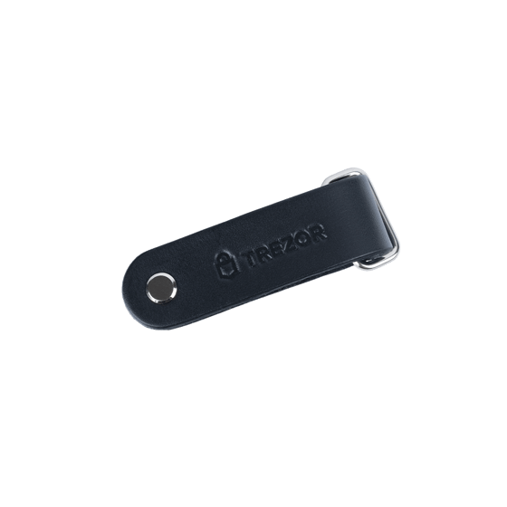 Trezor Leather Keyring