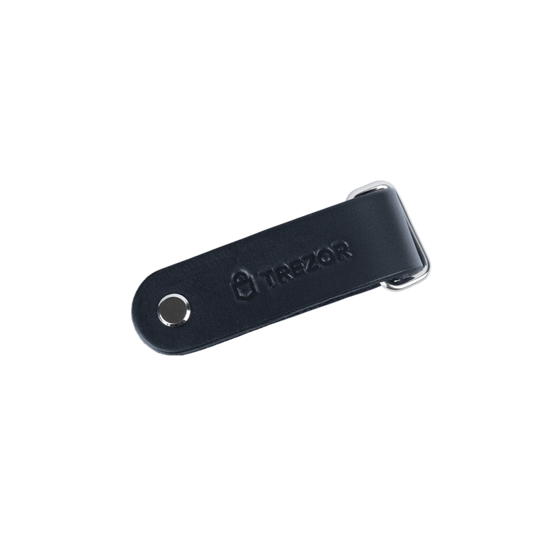 Trezor Leather Keyring