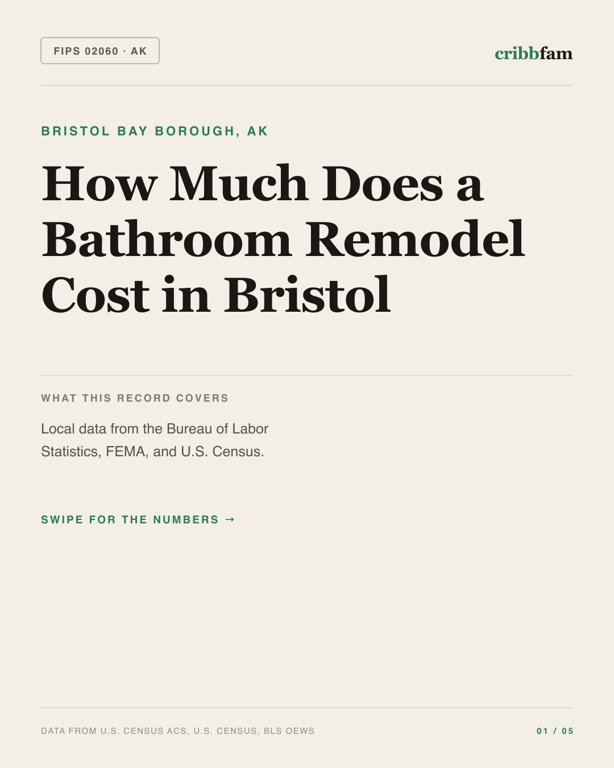 Bathroom Remodel in Bristol Bay Borough, AK — regional cost snapshot
