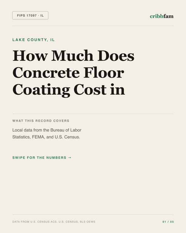 Concrete Floor Coating in Lake County, IL — regional cost snapshot