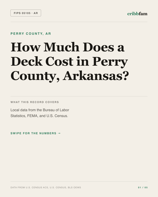 Decks in Perry County, AR — regional cost snapshot