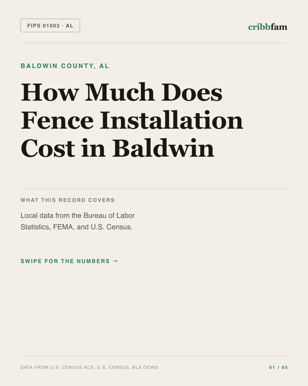 Fences in Baldwin County, AL — regional cost snapshot
