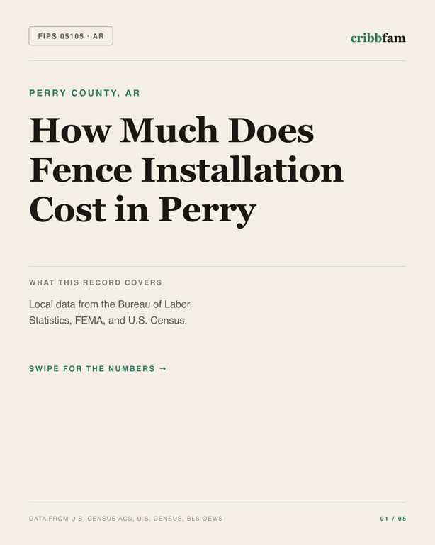 Fences in Perry County, AR — regional cost snapshot
