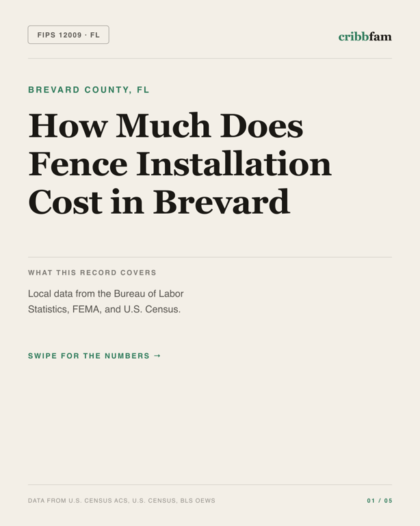 Fences in Brevard County, FL — regional cost snapshot