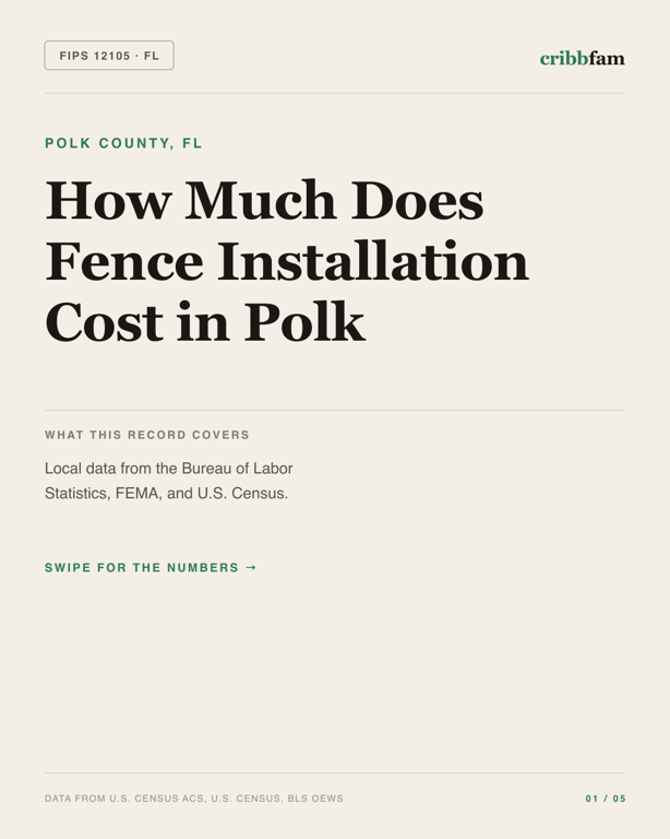 Fences in Polk County, FL — regional cost snapshot