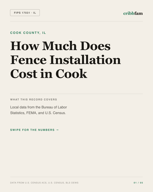 Fences in Cook County, IL — regional cost snapshot