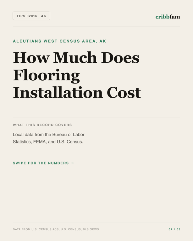 Flooring in Aleutians West Census Area, AK — regional cost snapshot