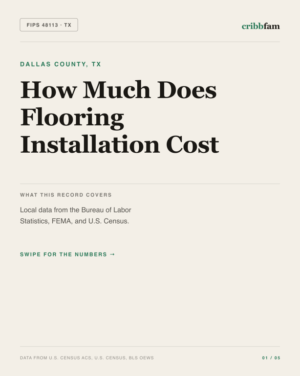 Flooring in Dallas County, TX — regional cost snapshot