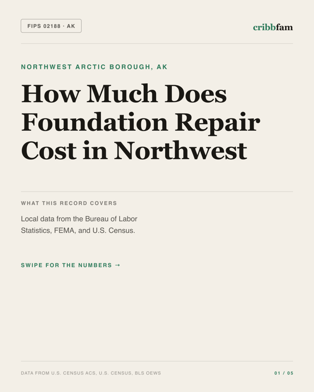 Foundation Repair in Northwest Arctic Borough, AK — regional cost snapshot