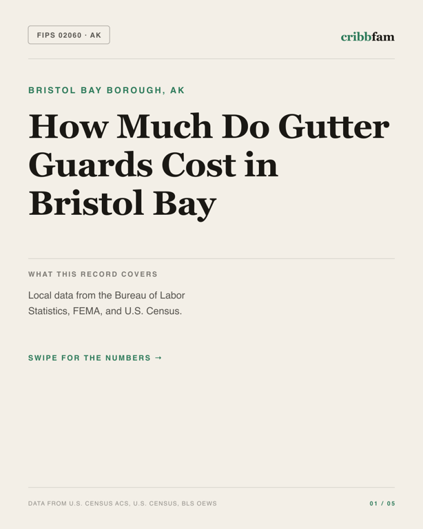Gutter Guards in Bristol Bay Borough, AK — regional cost snapshot