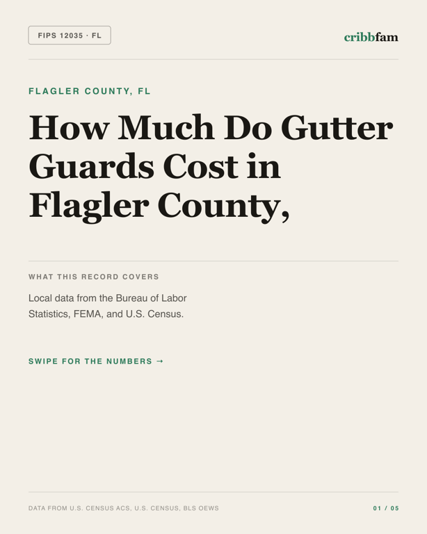 Gutter Guards in Flagler County, FL — regional cost snapshot