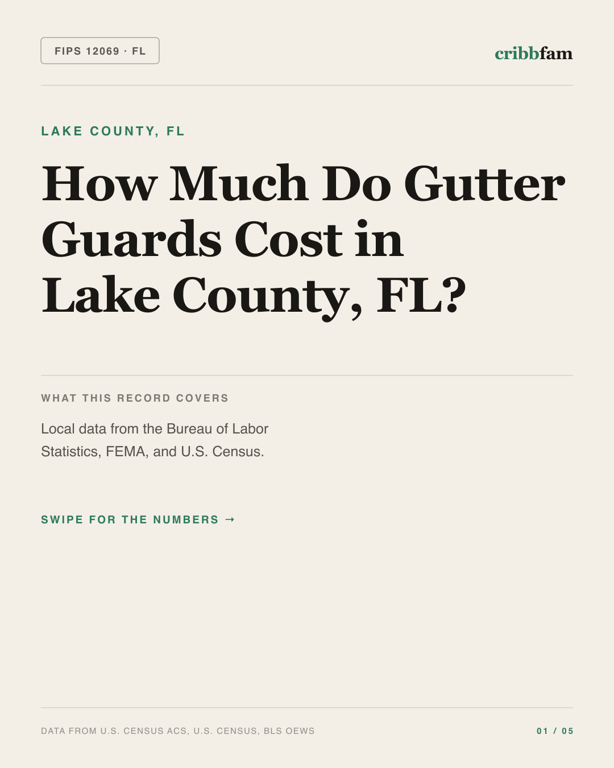 Gutter Guards in Lake County, FL — regional cost snapshot