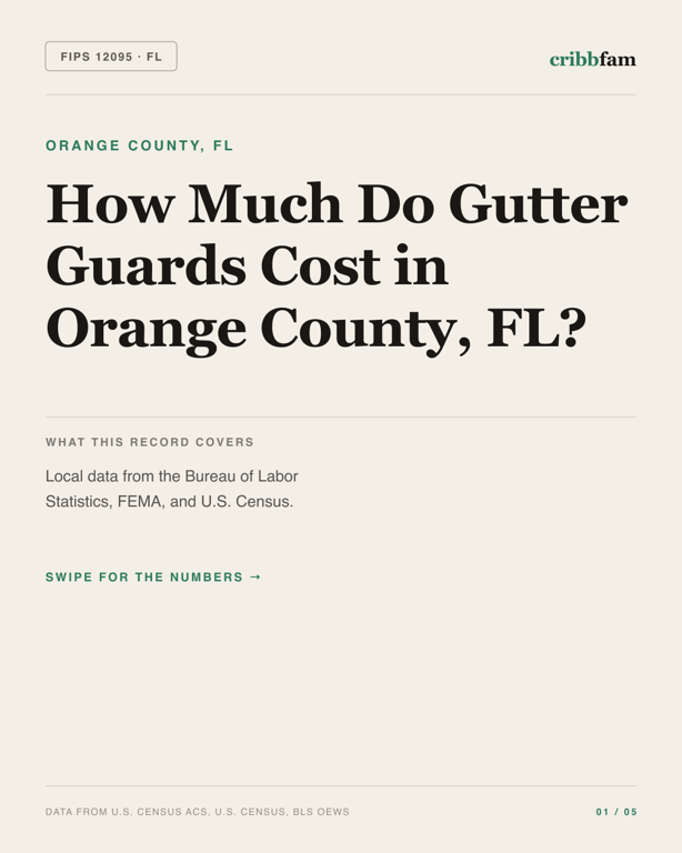 Gutter Guards in Orange County, FL — regional cost snapshot