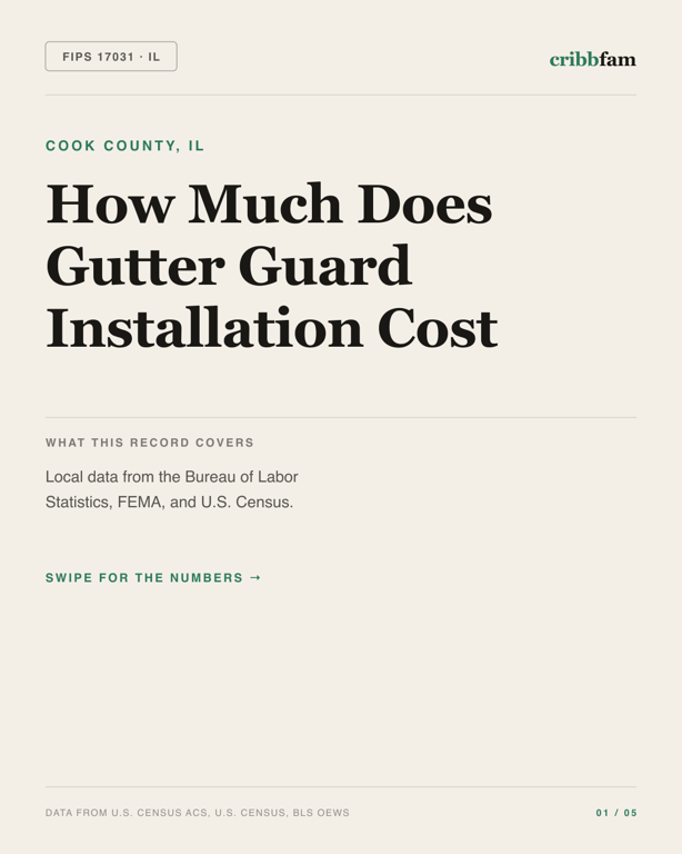 Gutter Guards in Cook County, IL — regional cost snapshot