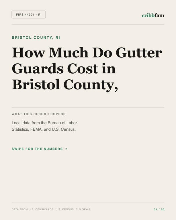 Gutter Guards in Bristol County, RI — regional cost snapshot