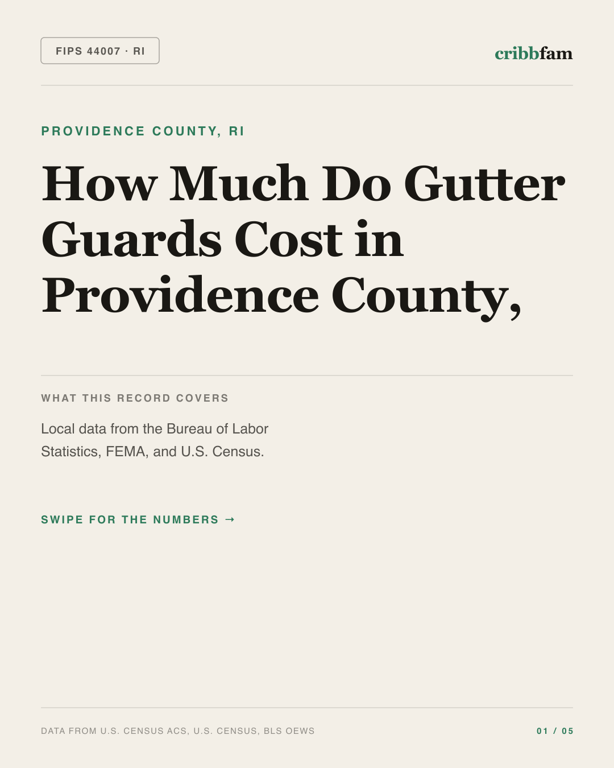 Gutter Guards in Providence County, RI — regional cost snapshot