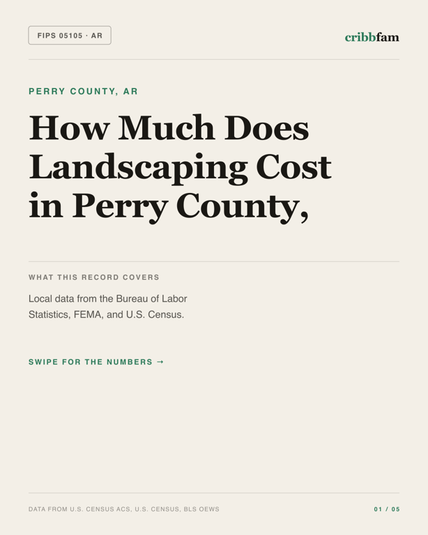 Landscaping in Perry County, AR — regional cost snapshot