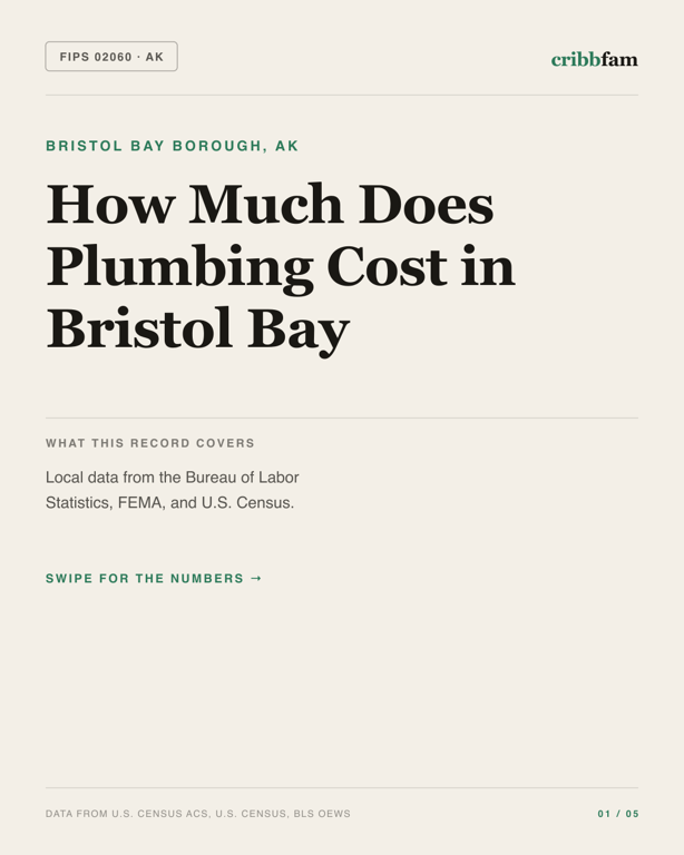 Plumbing in Bristol Bay Borough, AK — regional cost snapshot