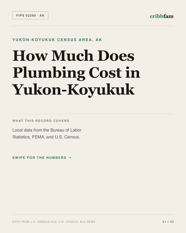 Plumbing in Yukon Koyukuk Census Area, AK — regional cost snapshot