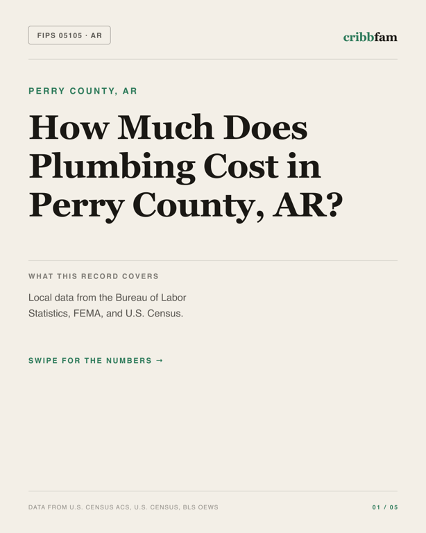 Plumbing in Perry County, AR — regional cost snapshot