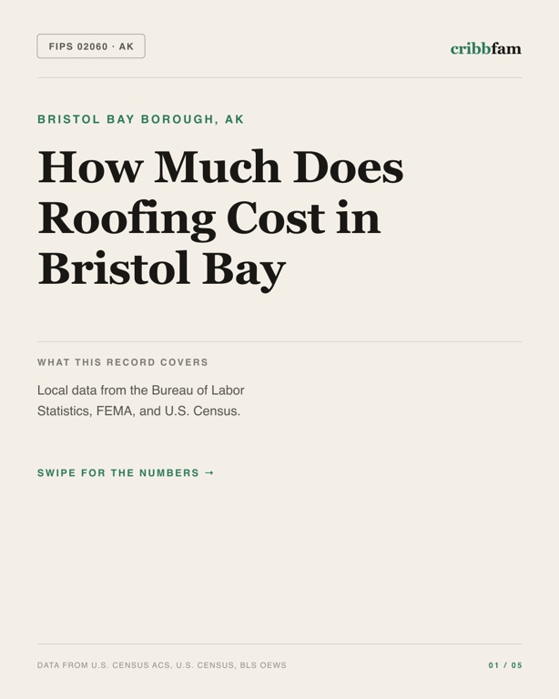Roofing in Bristol Bay Borough, AK — regional cost snapshot
