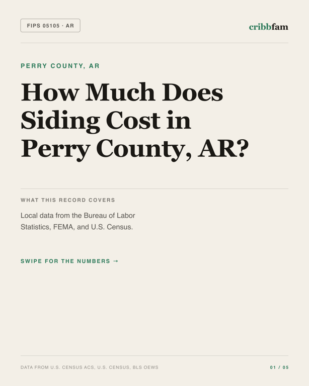 Siding in Perry County, AR — regional cost snapshot