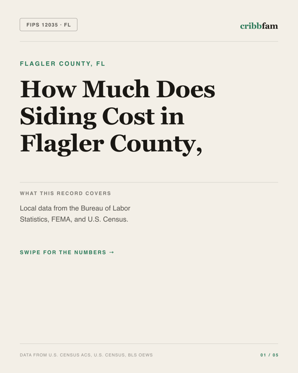 Siding in Flagler County, FL — regional cost snapshot
