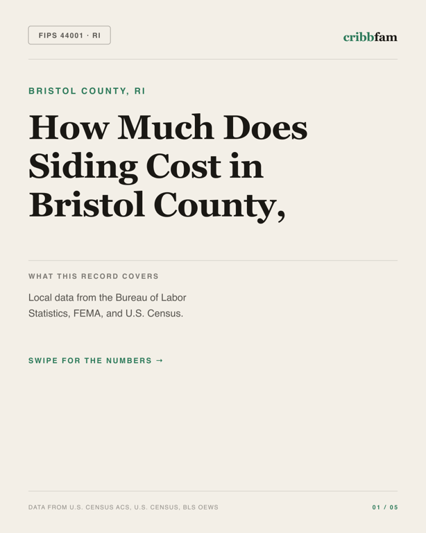 Siding in Bristol County, RI — regional cost snapshot