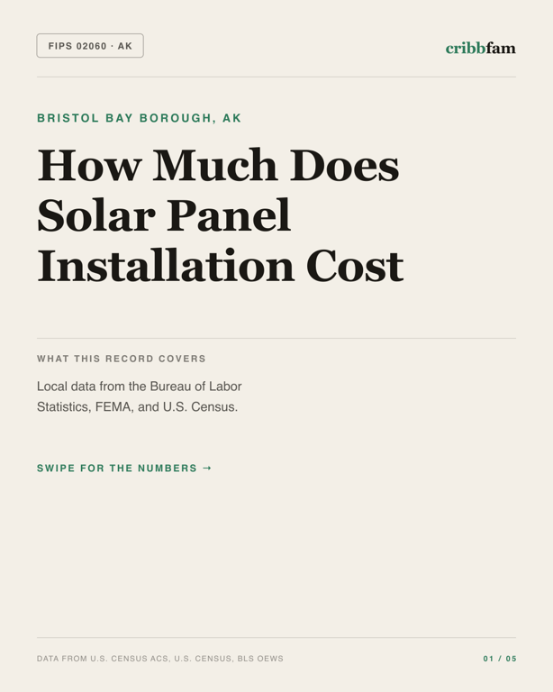 Solar in Bristol Bay Borough, AK — regional cost snapshot