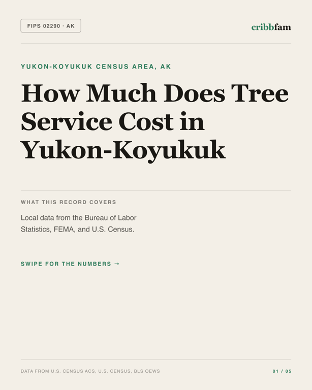 Tree Services in Yukon Koyukuk Census Area, AK — regional cost snapshot