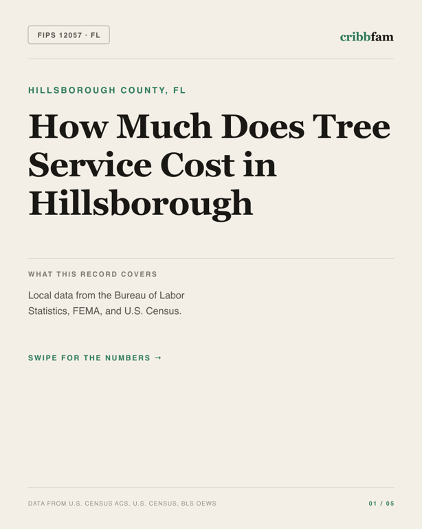 Tree Services in Hillsborough County, FL — regional cost snapshot