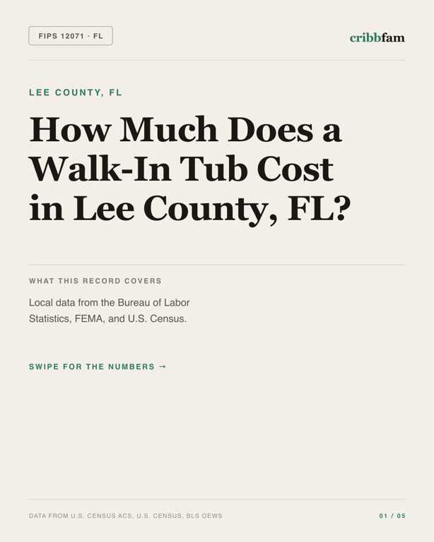 Walk-In Tubs in Lee County, FL — regional cost snapshot