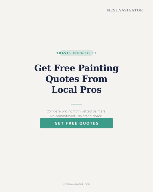 Get free painting quotes from local pros in Travis County, TX — compare pricing from vetted painters