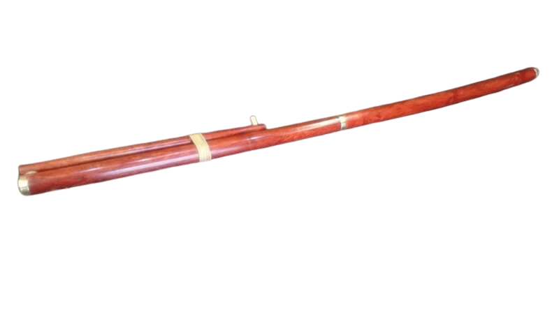 Fujara "H" skladacia, dĺžka: 135-140cm, vŕtanie: Ø26, zdobenie: Orechový lesk 4