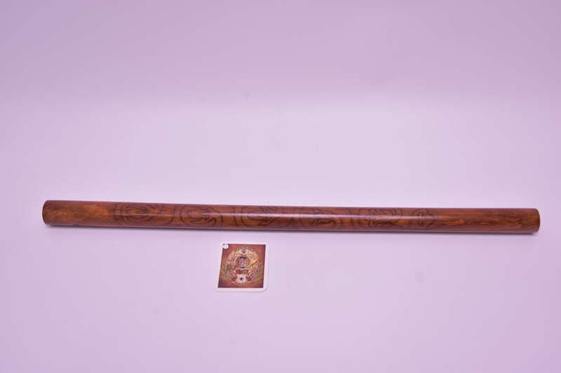 Píšťalka koncovka "F", dĺžka: 46-50cm, vŕtanie: Ø15, zdobenie: Polornament lesk