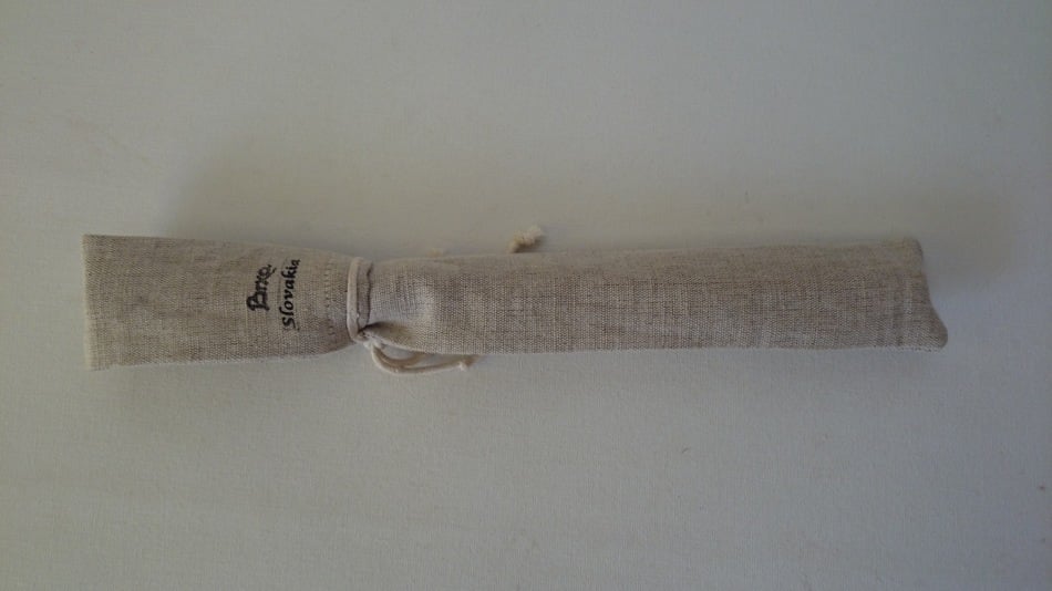 Ľanový obal na píšťalku - A, dĺžka 75-80cm, obvod 12cm