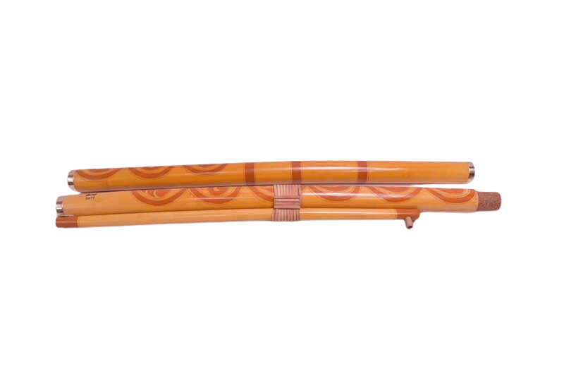 Fujara "H" skladacia, dĺžka: 135-140cm, vŕtanie: Ø26, zdobenie: Ornamentový lesk