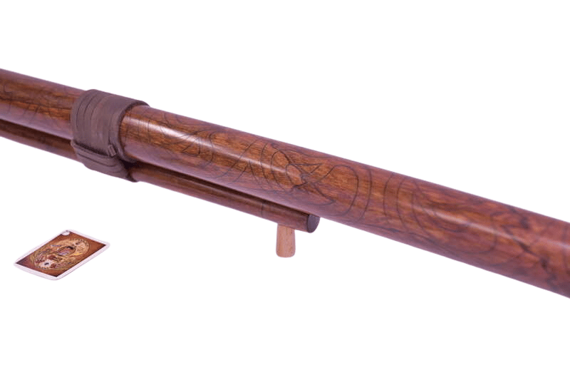 Fujara "H", dĺžka: 135-140cm, vŕtanie: Ø26, zdobenie: Polornamentový lesk 9